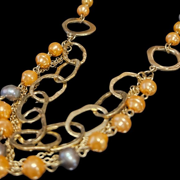 Premier Designs “Atlantis” Necklace & Bracelet Set – Gold Tones & Beaded Accents - Picture 6 of 6